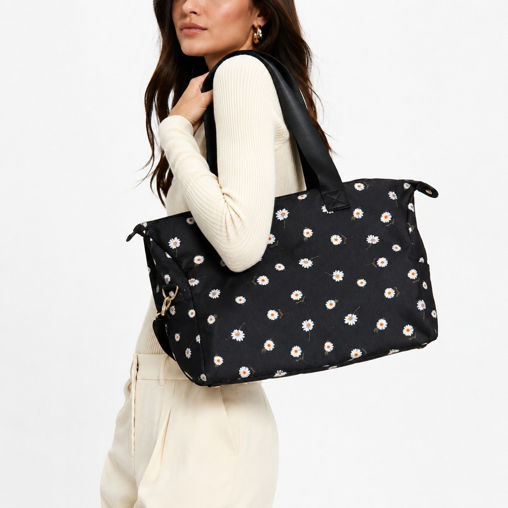 Alice + Olivia FABFITFUN ‎ Overnight Duffle Bag Weekender Daisy Floral Print